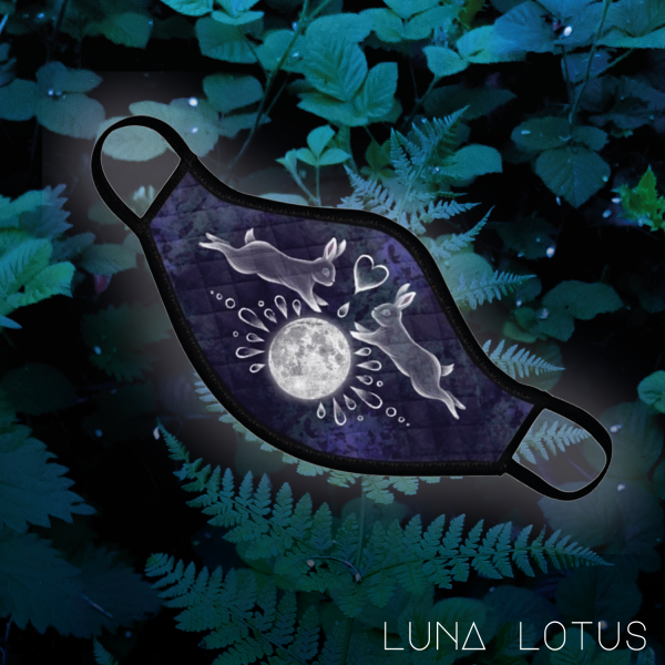 Luna Lotus Bunny Face Mask