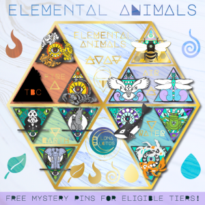 Elemental Animals Enamel Pin Kickstarter