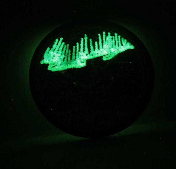Northern Lights Glow in the Dark Iron On Embroidered Patch