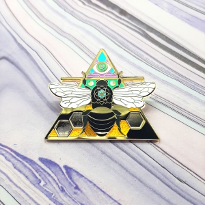 Bee Air Elemental Pin