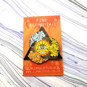 Tiger Fire Elemental Pin